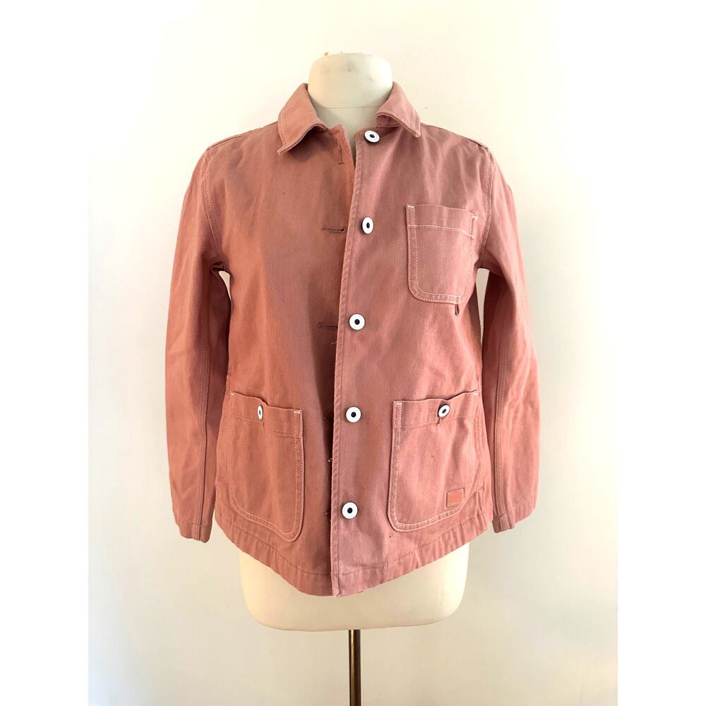 Scotch & Soda Dusty Rose Chore Coat w/ White Buttons Size Small